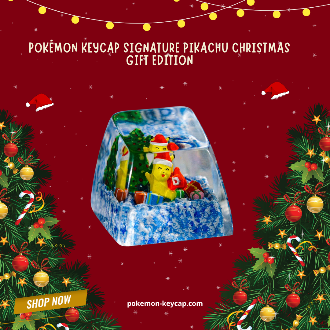 Pokémon Keycap Pikachu Christmas Gift Edition